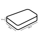 Ver imagem 6 de Protetor Capa Colchão Impermeável Com Elástico Cama de Solteiro 188 x 88cm 100% Poliéster Branco