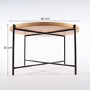 Ver imagem 3 de Mesa de Centro Gold 60 Cm X 35 Cm Tauari - Preto