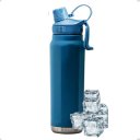 Ver imagem 1 de Garrafa Térmica MS706 800ml Inox com Alça Academia:Azul