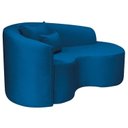 Ver imagem 5 de Recamier Curvo Orgânico 150cm 2 Lugares Lado Direito para Sala de Estar Linho Londres