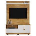 Ver imagem 1 de Home Theater Monza para TV 55" 130cm MDF-MDP com Gaveta Telescópica Off White Valdemóveis