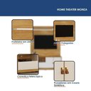 Ver imagem 4 de Home Theater Monza para TV 55" 130cm MDF-MDP com Gaveta Telescópica Off White Valdemóveis