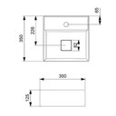 Ver imagem 5 de Cuba Apoio 35x35cm com Mesa Roca T8 Terra Cafe A32787w660