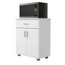 Ver imagem 3 de Armario de Cozinha Balcão Multiuso Organizador Mell Branco 2 Portas 1gaveta Aparador