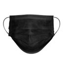 Ver imagem 1 de Mascara Descartável Tripla Preta Anvisa 50un Clipe Nasal