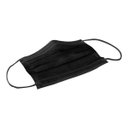 Ver imagem 3 de Mascara Descartável Tripla Preta Anvisa 50un Clipe Nasal