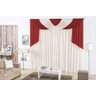 Cortina Londres Quarto Sala 4,00(larg) x 2,80(alt) VERMELHA - 1