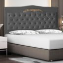 Ver imagem 2 de Cabeceira de Cama Box Madri Casal Queen 160 Cm Suede Grafite do Lar Móveis e Decoração