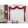 Cortina Marceli Quarto e Sala 3,00m x 2,60m Vermelha - 1