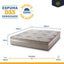 Ver imagem 6 de Cama Box Baú com Colchão de Espuma D33 Millenium One Face Bege até 120kg Casal 138cm + 2 Trav