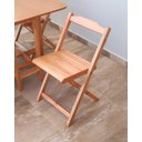 Ver imagem 2 de Conjunto Dobrável Prático Dobrável Mesa 4 Cadeiras Soft Mel Bar Cozinha