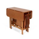 Ver imagem 1 de Conjunto Dobrável Prático Dobrável Mesa 4 Cadeiras Soft Mel Bar Cozinha