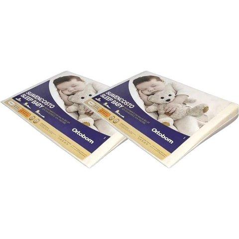Travesseiro Infantil Rampa Anti Refluxo Sleep Baby Kit C/ 2 Un (40x70) - Ortobom