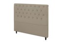 Ver imagem 1 de Cabeceira Embaixatriz Plus King Size 1950mm Veludo Bege Escuro - Simbal