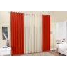 Cortina Veneza Quarto Sala 4,00(larg) x 2,80(alt) VERMELHO PALHA - 1