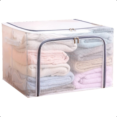 Caixa Organizadora para Roupas em Pvc Impermeavel Ziper Xgde