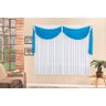Cortina Decorativa Para Quarto Ou Sala Azul 3M - 1