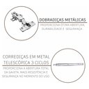 Ver imagem 4 de Cozinha Modulada Completa Fidelitá Viena 5 Peças 295cm 12 Portas 3 Gavetas com Tampo Branco