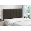Ver imagem 4 de Cabeceira de Cama Box Madeira Estofada Casal Camila:cinza