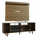 Ver imagem 5 de Rack Madesa Cancun com Pés e Painel para TV até 65 Polegadas Rustic/Preto 7K5Z Cor:Rustic/Preto/Rust