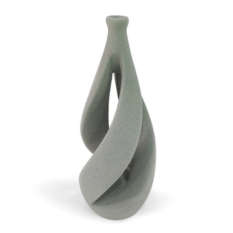 Vaso Espiral Vazado Decorativo 25x10cm