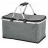 CESTA TÉRMICA DOBRÁVEL RETRÁTIL PIQUENIQUE CAMPING PASSEIO 20 LITROS CINZA:Cinza/Único/Unissex - 1