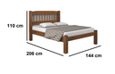 Ver imagem 3 de Cama Casal Madeira Reta + 1 Colchão Casal D20 Dream Gazin Mod02