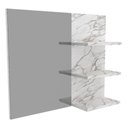 Ver imagem 4 de Espelheira para Banheiro Bn3608 Marmore Branco