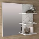 Ver imagem 5 de Espelheira para Banheiro Bn3608 Marmore Branco