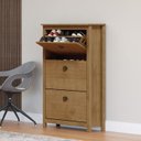 Ver imagem 6 de Sapateira 3 Gavetas Madeira Maciça 80 Cm 9175 Freijo Milani Store