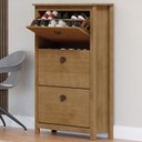 Ver imagem 2 de Sapateira 3 Gavetas Madeira Maciça 80 Cm 9175 Freijo Milani Store