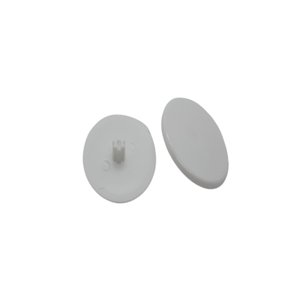 Tampa Plastica De Encaixe Rastex Com Pino 6 Mm Branca (Kit Com 1.000 Un)