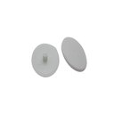 Ver imagem 1 de Tampa Plastica De Encaixe Rastex Com Pino 6 Mm Branca (Kit Com 1.000 Un)
