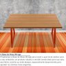 Base Pé de Mesa de Jantar Cozinha Sala Escritório Mirage para Tampos até 180cm x 90cm - Cobre - 2