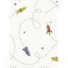 Papel de Parede Bobinex Infantário Nave Espacial Branco 2 - 1