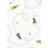 Papel de Parede Bobinex Infantário Nave Espacial Branco 2 - 3