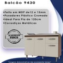 Ver imagem 3 de Armario Aereo 4 Portas e Balcao 120cm Savana Off White Mobbs