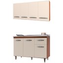 Ver imagem 1 de Armario Aereo 4 Portas e Balcao 120cm Savana Off White Mobbs