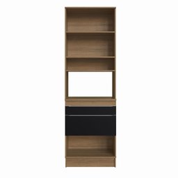 Módulo para Forno/Micro-ondas Cozinha Paola 68cm 03 portas 02 gavetas com rodapés PA8511R Delmarco D - 2