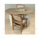 Ver imagem 2 de Mesa de Jantar Organica Ayla 180X100cm Base em Laca Tampo Carvalho Malva