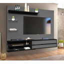 Ver imagem 1 de Painel Para TV Até 60 Polegadas 1,80m Suspenso Verona Cinza Preto