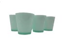 Ver imagem 1 de 6 Copos Bicolores Cozinha Suco Conjunto de Copos Verde com Branco Dehaus