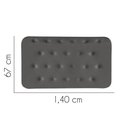 Ver imagem 2 de Painel Estofado Luxo Capitonê Brenda 140cm Casal para Cama Box Suede Cinza - Gat Magazine