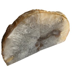 Encosto De Livros De Ágatas Naturais .