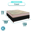 Ver imagem 3 de Colchão Casal D33 + Box Preto - Maxsono Paropas