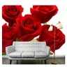 Papel De Parede Flores Gg 7,30m² Adesivo Rosas Vermelhas 61 - 3