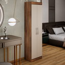 Ver imagem 1 de Guarda-roupa Multiuso Solteiro Compact Castanho/off - Direto Sim