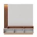 Ver imagem 1 de Estante Home Humaitá para Sala de Tv até 65 Polegadas Off White Matte Freijó Colibri