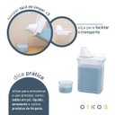 Ver imagem 4 de Porta Sabão em Pó 1,8l Transparente com Copo Dosador e Trava - Oikos
