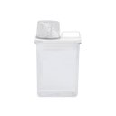 Ver imagem 2 de Porta Sabão em Pó 1,8l Transparente com Copo Dosador e Trava - Oikos